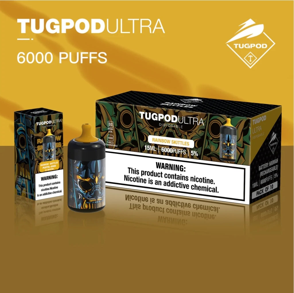 Tugpod Ultra  Rechargeable Disposable 6000 Puffs